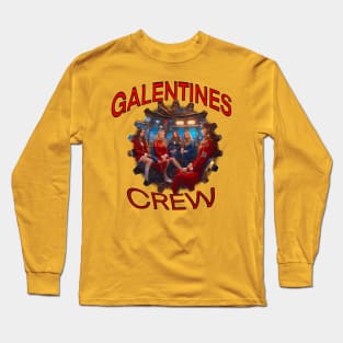 Galentines crew girls power Long Sleeve T-Shirt